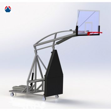 Баскетбольная стойка мобильная Олимпия 1600